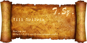 Till Szilvia névjegykártya